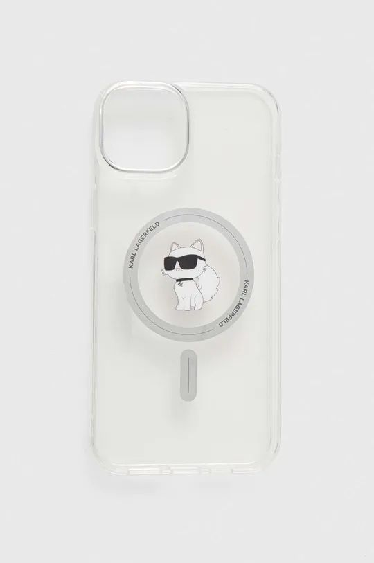 áttetsző Karl Lagerfeld telefon tok iPhone 15 Plus / 14 Plus 6.7