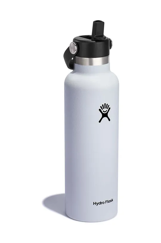 Θερμικό μπουκάλι Hydro Flask 21 Oz Standard Flex Straw Cap White Ανοξείδωτο ατσάλι