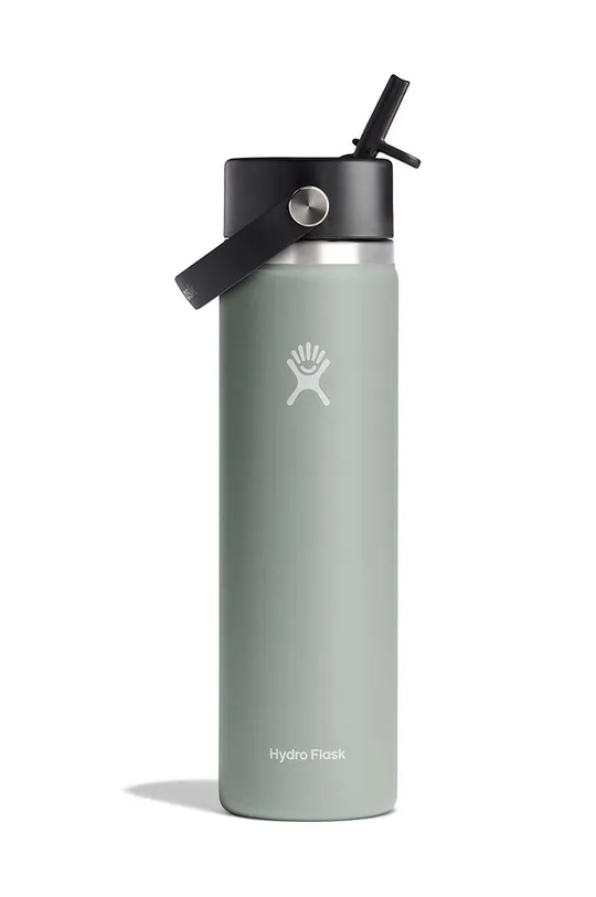 Термічна пляшка Hydro Flask 24 Oz Wide Flex Straw Cap Agave зелений