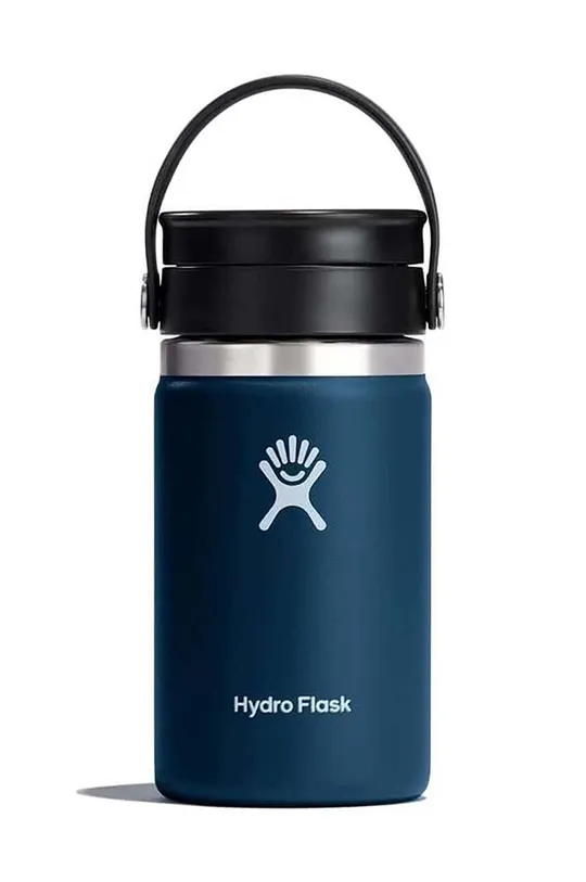 μπλε Θερμικό μπουκάλι Hydro Flask 12 Oz Wide Flex Sip Lid Indigo Unisex