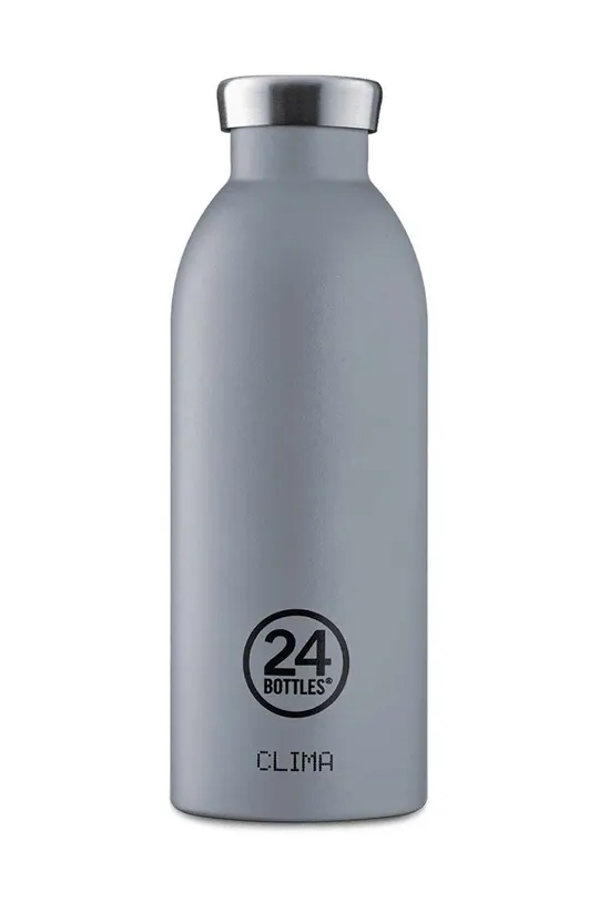 szary 24bottles butelka termiczna Stone Formal 500 ml Unisex