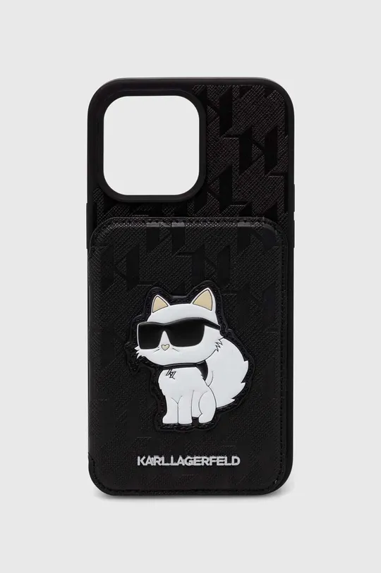 чёрный Чехол на телефон Karl Lagerfeld iPhone 15 Pro Max 6.7