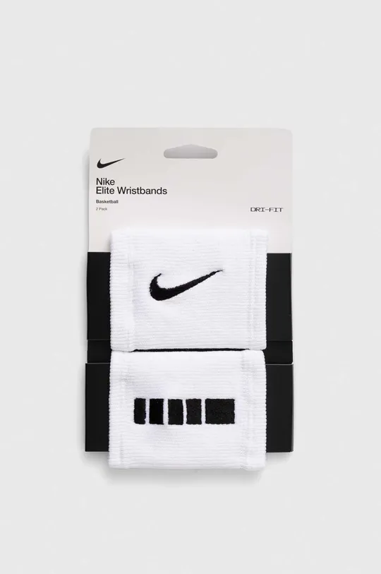 bianco Nike fascia da polso pacco da 2 Unisex
