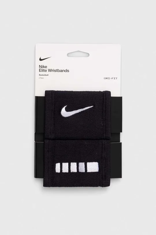 nero Nike fascia da polso pacco da 2 Unisex