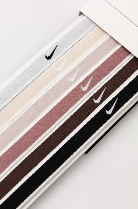 Nike opaski na głowę 6-pack beżowy