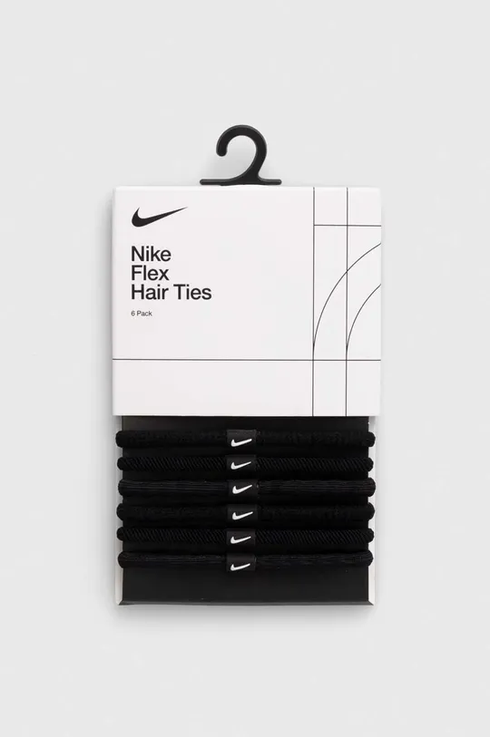 nero Nike elastici per capelli pacco da 6 Unisex