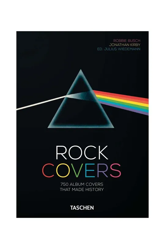 multicolor Taschen książka Rock Covers. 40th Ed. by Jonathan Kirby, Robbie Busch, English Unisex