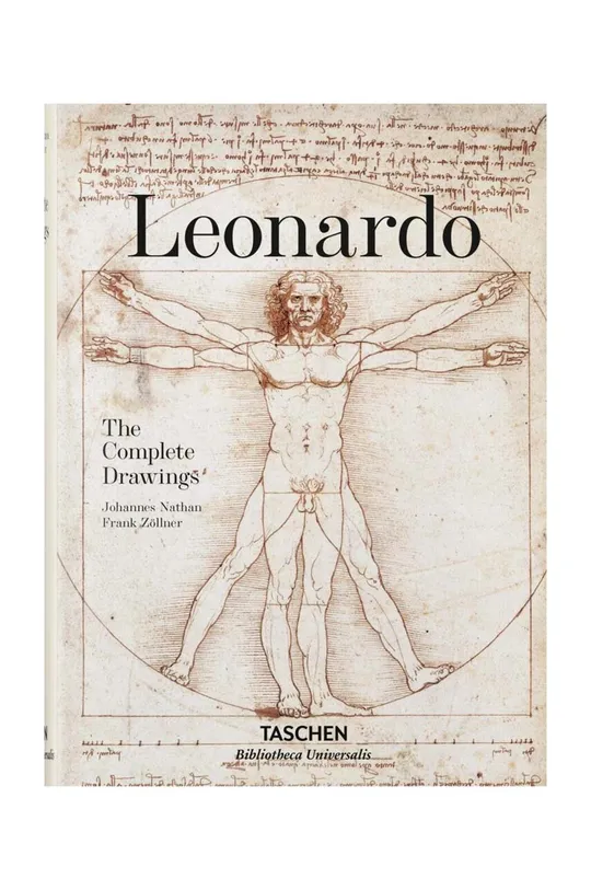 béžová Kniha Taschen Leonardo. The Complete Drawings by Frank Zollner, Englsih Unisex