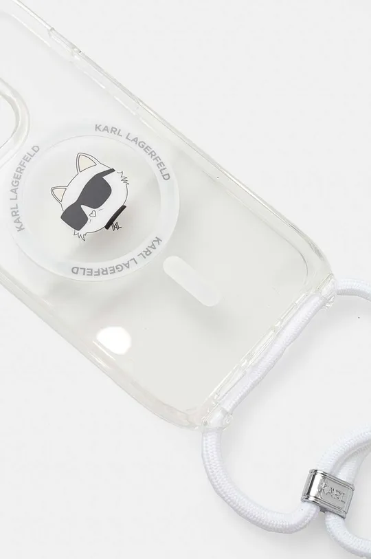 Аксесуари Чохол на телефон Karl Lagerfeld iPhone 15 Pro 6.1 KLHMP15SLHCCHNT прозорий