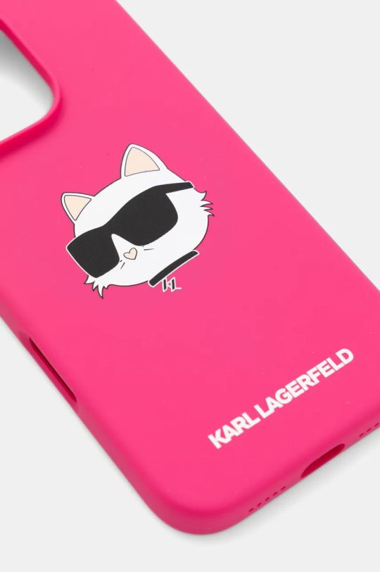 Чохол на телефон Karl Lagerfeld iPhone 16 Pro 6.3 KLHMP16LSCHPPLF рожевий AA00