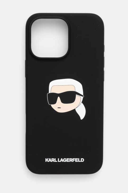 Karl Lagerfeld etui pentru telefon iPhone 16 Pro Max 6.9 pentru telefon negru KLHMP16XSKHPPLK