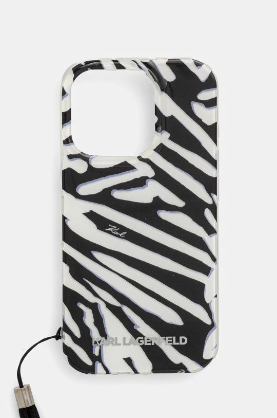 Karl Lagerfeld etui na telefon iPhone 16 Pro 6.3 na telefon czarny KLHCP16LHZBPKCCK