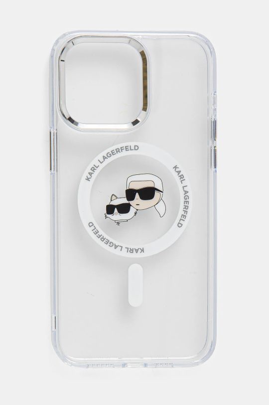 Karl Lagerfeld etui na telefon iPhone 15 Pro Max 6.7 na telefon transparentny KLHMP15XHLSKCH