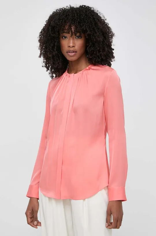 ροζ Μεταξωτό πουκάμισο BOSS Γυναικεία