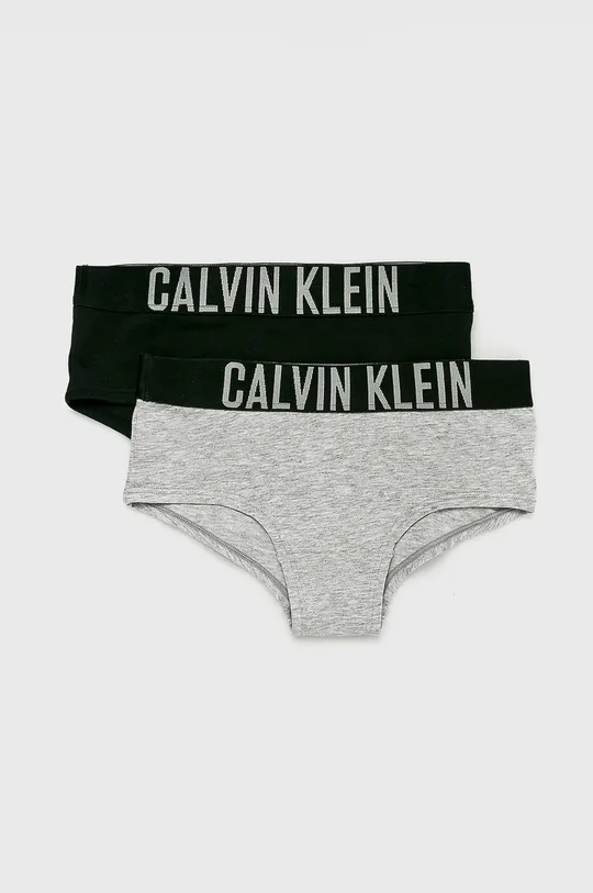 szary Calvin Klein Underwear - Figi dziecięce 104-176 cm (2 pack) Chłopięcy