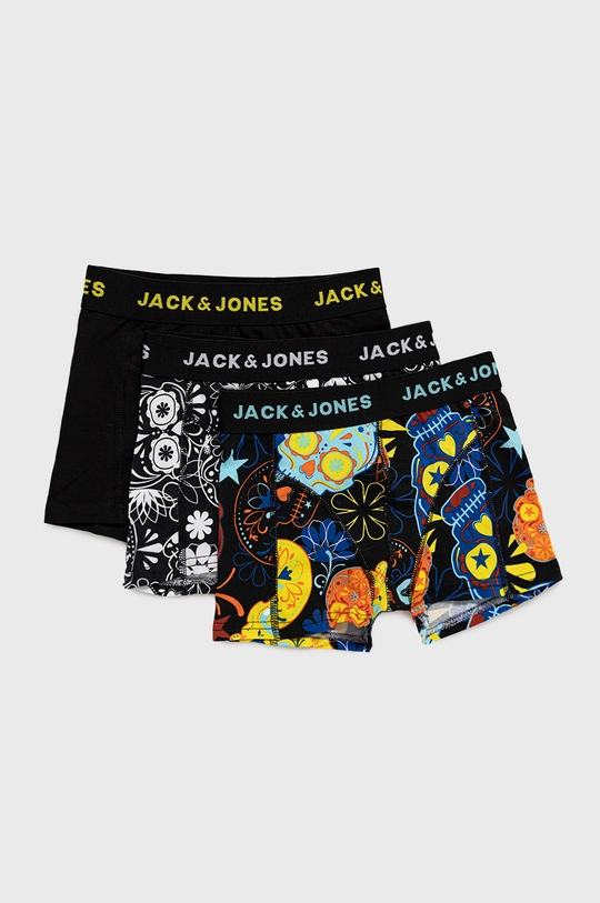 czarny Jack & Jones Bokserki dziecięce (3-pack) Chłopięcy