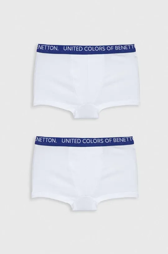 biały United Colors of Benetton bokserki dziecięce 2-pack Chłopięcy