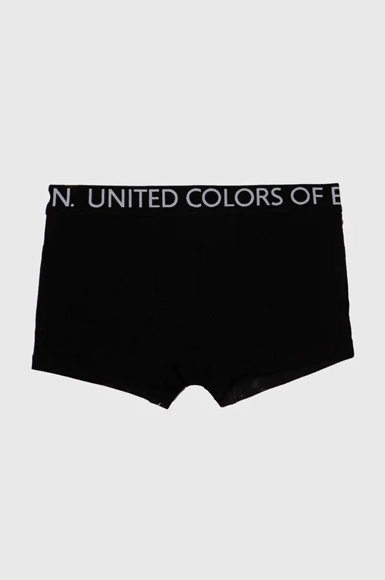 Detské boxerky United Colors of Benetton 2-pak čierna