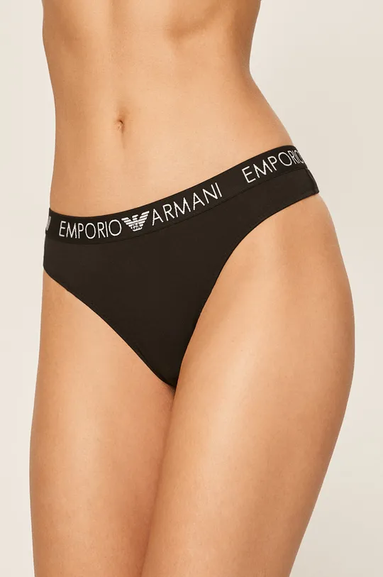 μαύρο Emporio Armani - Στρινγκ (2-pack) Γυναικεία