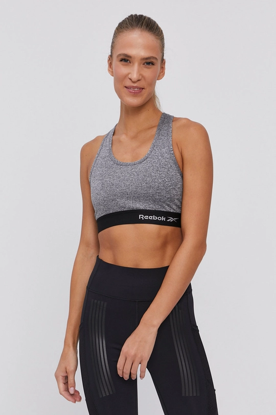 sivá Športová podprsenka Reebok C9489