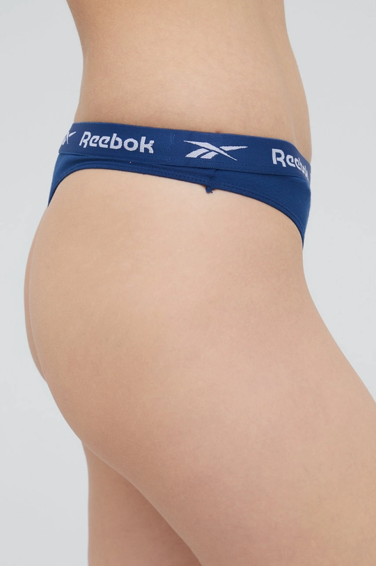 niebieski Reebok stringi F9795 (3-pack)