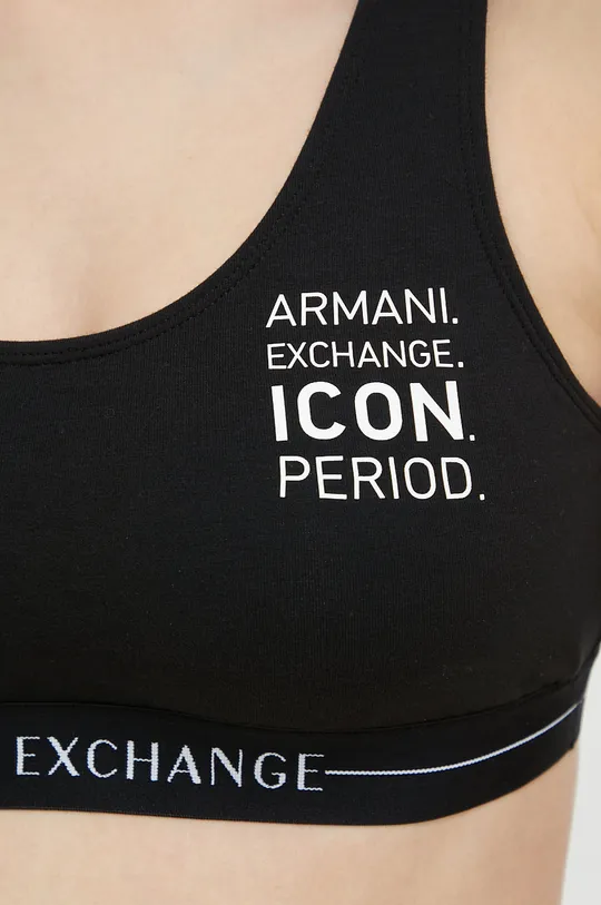 Podprsenka Armani Exchange  Základná látka: 95% Bavlna, 5% Elastan Lepiaca páska: 54% Polyamid, 37% Polyester, 9% Elastan
