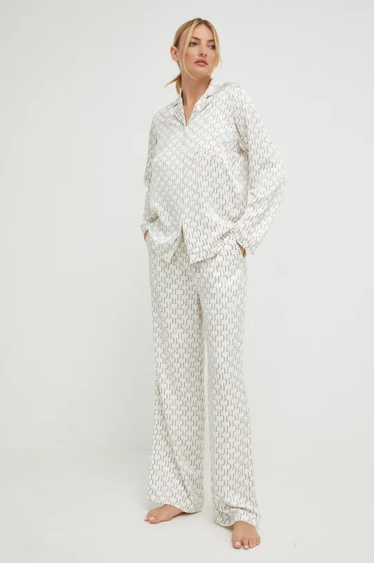 Karl Lagerfeld piżama 225W2133 beżowy