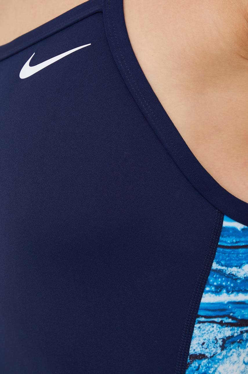 Суцільний купальник Nike колір синій м'яка чашечка | ANSWEAR.ua