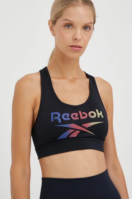 crna Sportski grudnjak Reebok Gina