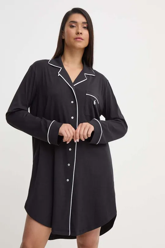 czarny Polo Ralph Lauren koszula nocna Damski
