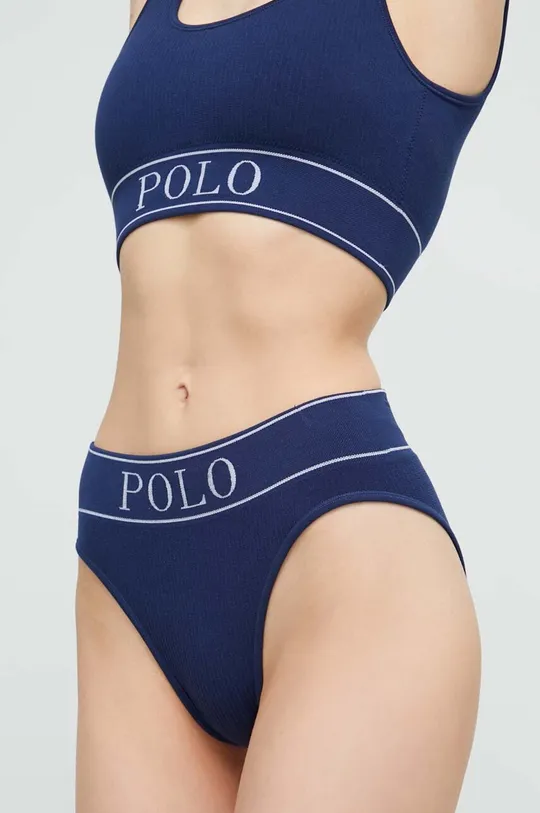 tmavomodrá Nohavičky Polo Ralph Lauren Dámsky