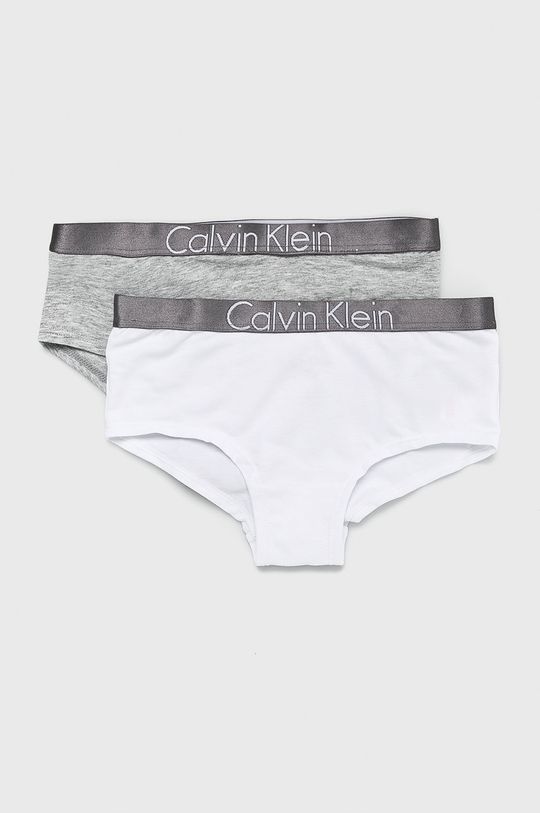 szary Calvin Klein Underwear - Figi dziecięce (2-Pack) Dziewczęcy
