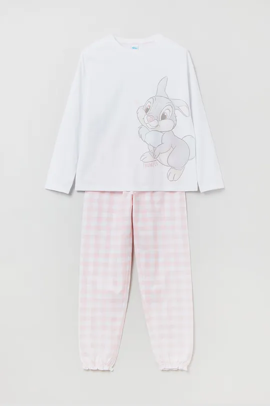 розовый Детская хлопковая пижама OVS Для девочек