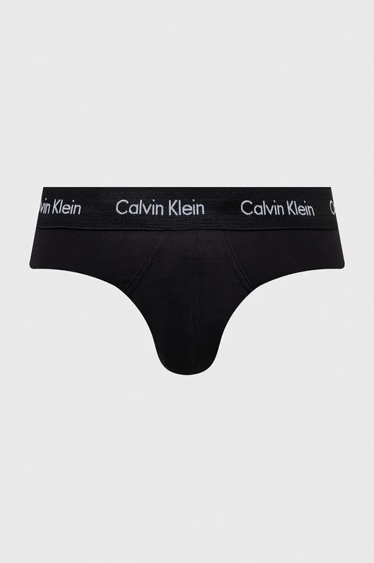 Slipy Calvin Klein Underwear 3-pak čierna