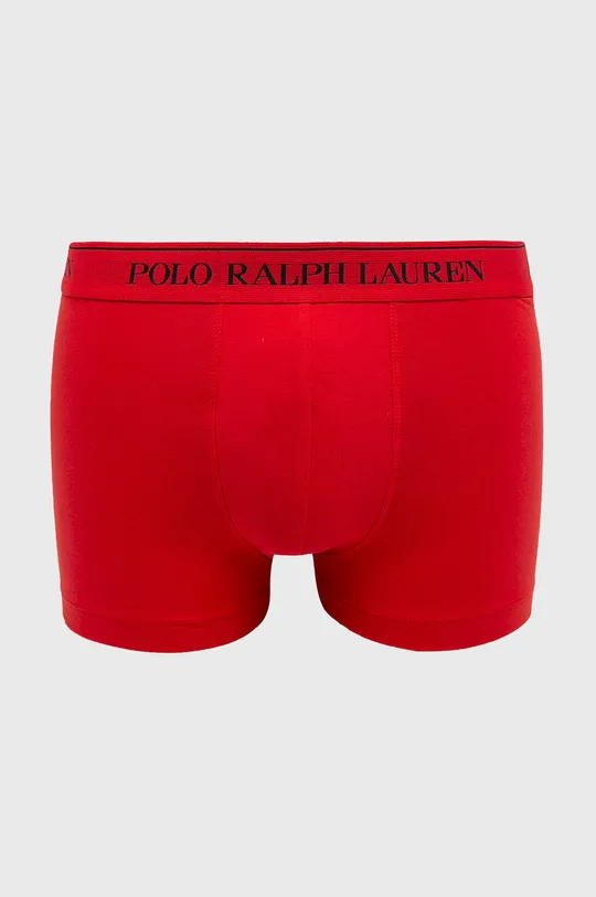 czerwony Polo Ralph Lauren - Bokserki (3-pack) 714513424009 Męski