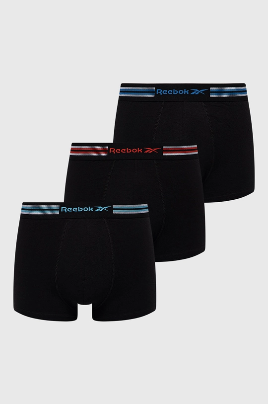 czarny Reebok Bokserki (3-pack) F8322 Męski