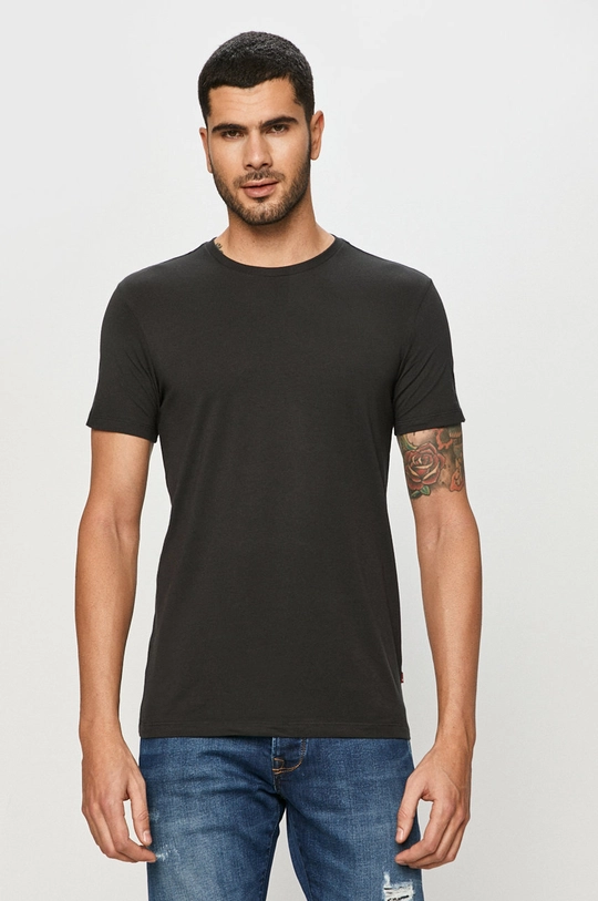 czarny Levi's - T-shirt Premium (2-pack) Męski