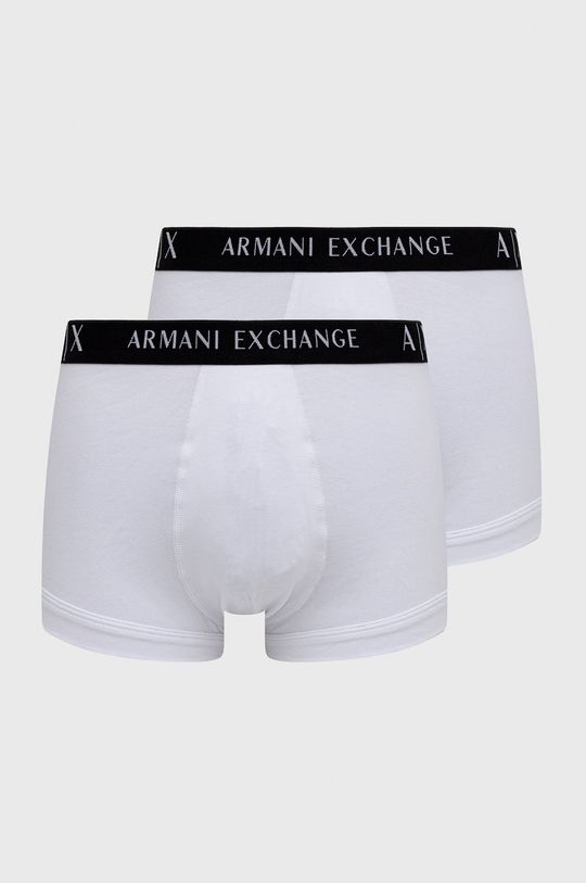 bílá Boxerky Armani Exchange (2-pak) Pánský