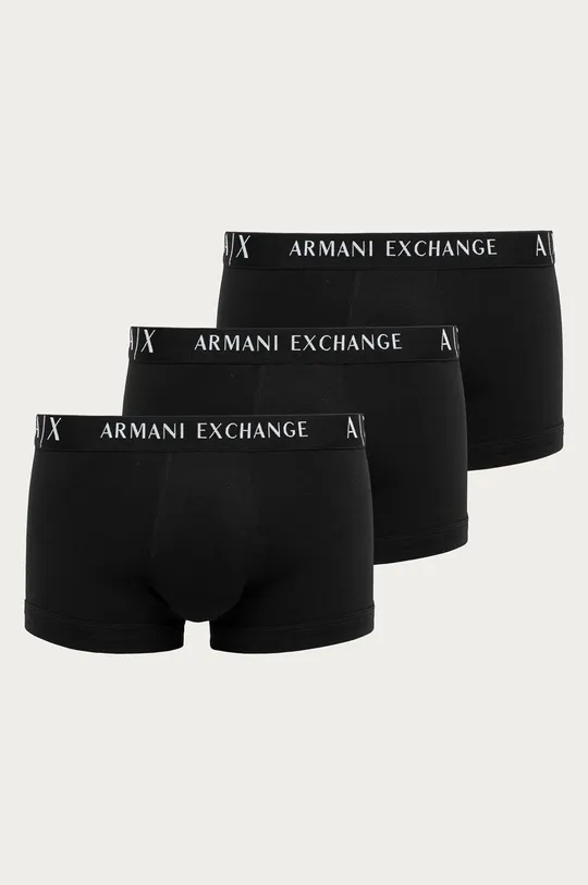crna Armani Exchange - Bokserice (3-pack) Muški