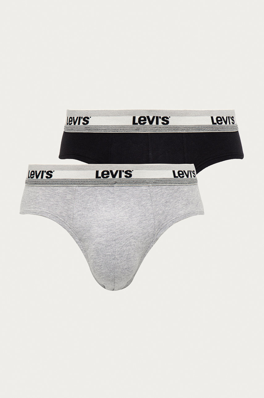 szary Levi's Slipy (2-pack) Męski
