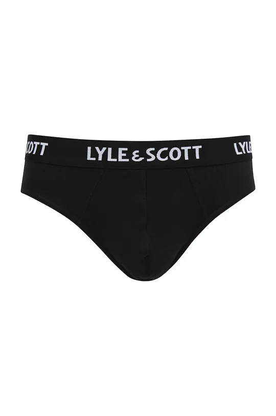 Lyle & Scott - Slipy OWEN (3-pak) čierna