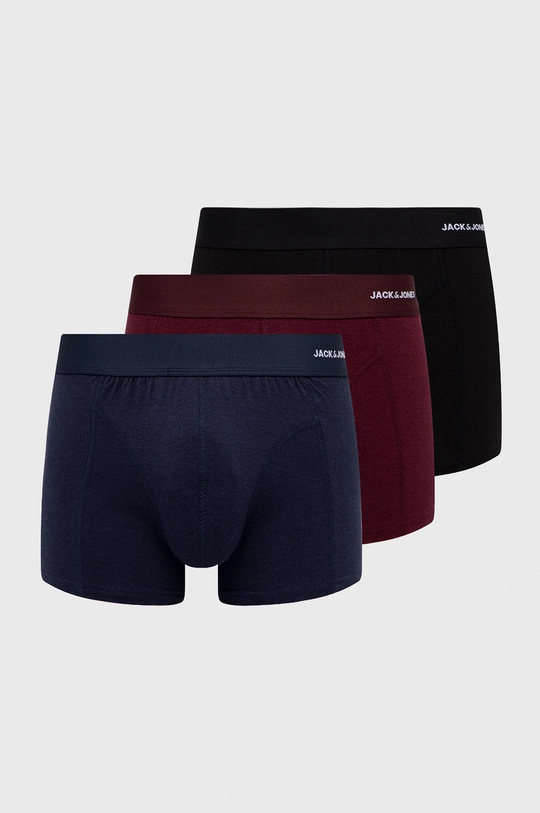 tmavomodrá Boxerky Jack & Jones (3-pak) Pánsky