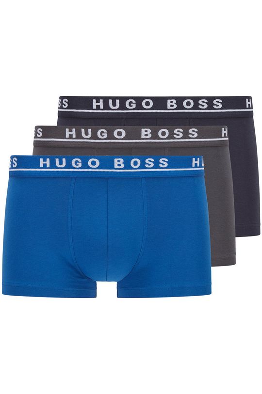 albastru Boss Boxeri (3-pack) De bărbați