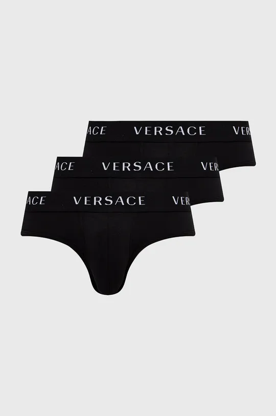 чёрный Слипы Versace (3-pack) Мужской