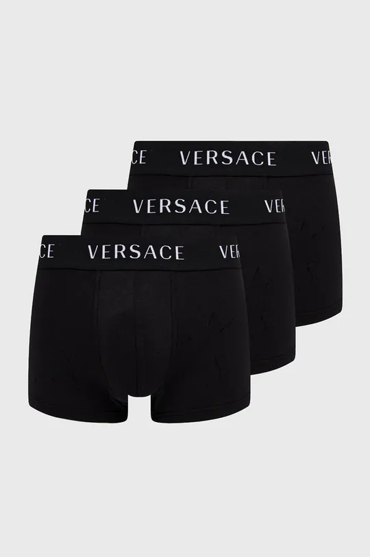 czarny Versace bokserki (3-pack) Męski
