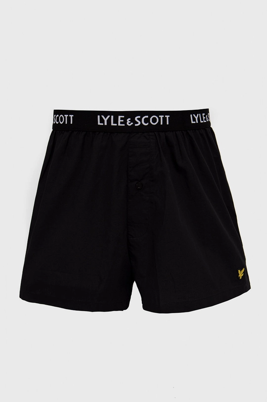 Pamučne bokserice Lyle & Scott (2-pack) crna