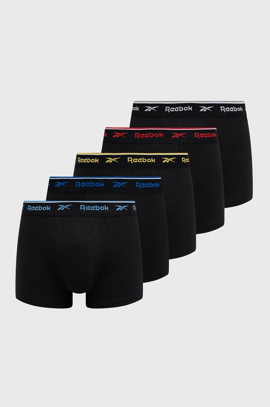 czarny Reebok bokserki (5-pack) Męski