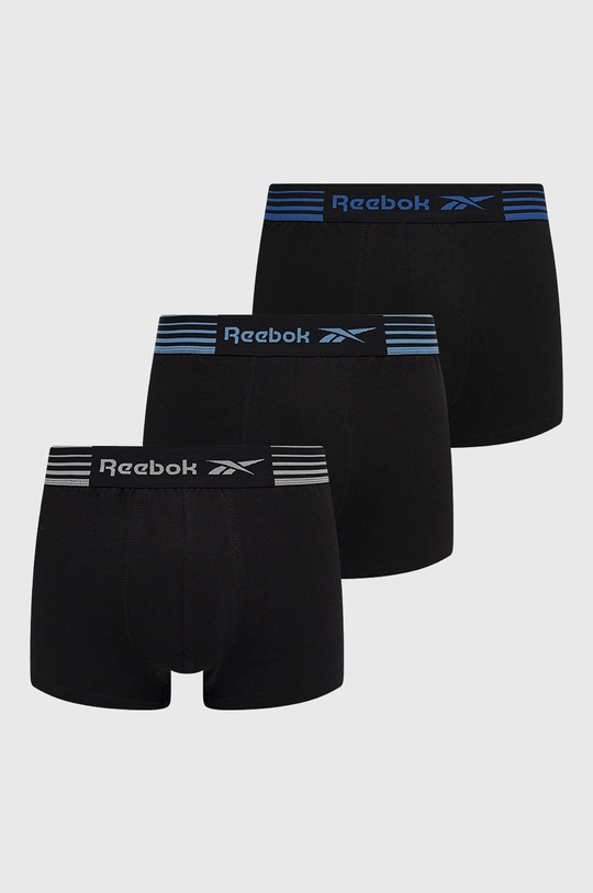 čierna Boxerky Reebok F8404 (3-pak) Pánsky