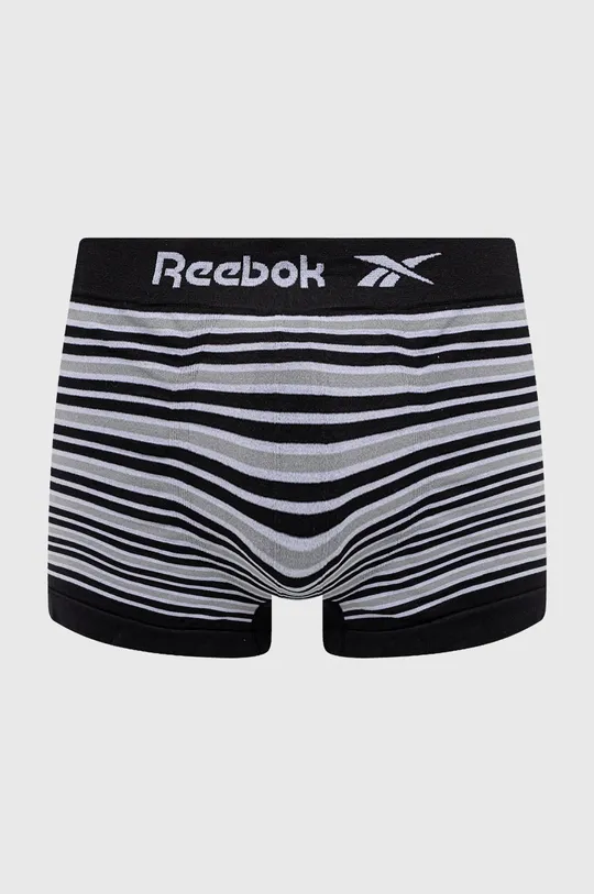 Reebok boxeralsó (3 db) F8407  Jelentős anyag: 92% poliamid, 8% elasztán Ragasztószalag: 74% poliamid, 22% poliészter, 4% elasztán