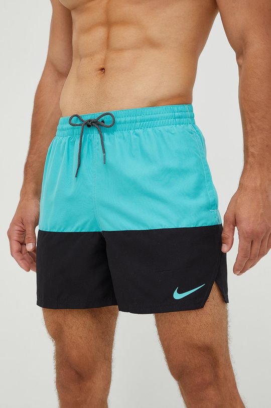 zelená Plavkové šortky Nike Split Pánský